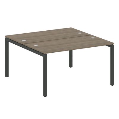 Metal System Quattro 5x5 50БП.РАС-СП-2.3 (Вяз благородный/Антрацит) Рабочая станция на П-образном м/к