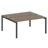 Metal System Quattro 5x5 50БП.РАС-СП-2.4 (Вяз благородный/Антрацит) Рабочая станция на П-образном м/к