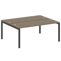 Metal System Quattro 5x5 50БП.РАС-СП-2.5 (Вяз благородный/Антрацит) Рабочая станция на П-образном м/к