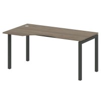 Metal System Quattro 5x5 50БП.СА-1 Л (Вяз благородный/Антрацит) Стол криволинейный левый на П-образном м/к