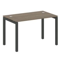 Metal System Quattro 5x5 50БП.СП-2 (Вяз благородный/Антрацит) Стол письменный на П-образном м/к