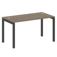 Metal System Quattro 5x5 50БП.СП-3 (Вяз благородный/Антрацит) Стол письменный на П-образном м/к