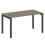 Metal System Quattro 5x5 50БП.СП-3 (Вяз благородный/Антрацит) Стол письменный на П-образном м/к