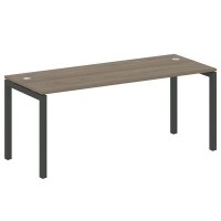 Metal System Quattro 5x5 50БП.СП-5 (Вяз благородный/Антрацит) Стол письменный на П-образном м/к