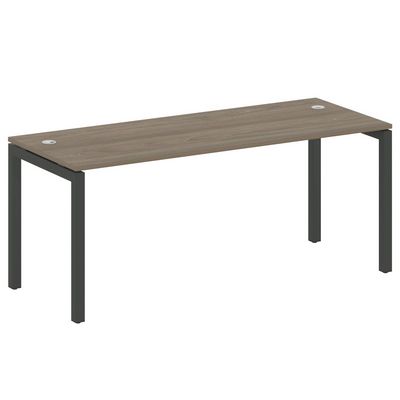 Metal System Quattro 5x5 50БП.СП-5 (Вяз благородный/Антрацит) Стол письменный на П-образном м/к