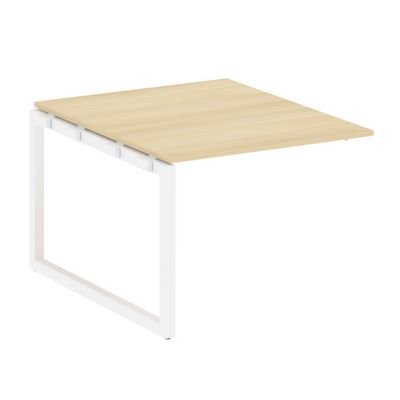 Metal System Quattro 5x5 50БО.ППРГ-1 (Акация лорка/Белый) Проходной наборный элемент переговорного стола на О-образном м/к