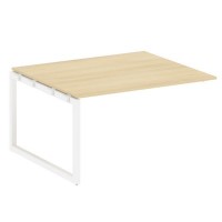 Metal System Quattro 5x5 50БО.ППРГ-3 (Акация лорка/Белый) Проходной наборный элемент переговорного стола на О-образном м/к