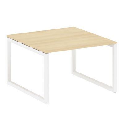Metal System Quattro 5x5 50БО.ПРГ-1.2 (Акация лорка/Белый) Переговорный стол на О-образном м/к