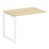 Metal System Quattro 5x5 50БО.ПРС-СП-1.1 (Акация лорка/Белый) Проходной наборный элемент рабочей станции на О-образном м/к