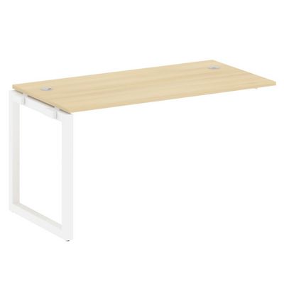 Metal System Quattro 5x5 50БО.ПРС-СП-1.3 (Акация лорка/Белый) Проходной наборный элемент рабочей станции на О-образном м/к