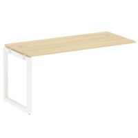 Metal System Quattro 5x5 50БО.ПРС-СП-1.4 (Акация лорка/Белый) Проходной наборный элемент рабочей станции на О-образном м/к