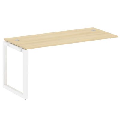 Metal System Quattro 5x5 50БО.ПРС-СП-1.4 (Акация лорка/Белый) Проходной наборный элемент рабочей станции на О-образном м/к