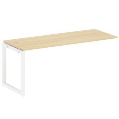 Metal System Quattro 5x5 50БО.ПРС-СП-1.5 (Акация лорка/Белый) Проходной наборный элемент рабочей станции на О-образном м/к