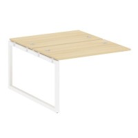 Metal System Quattro 5x5 50БО.ПРС-СП-2.2 (Акация лорка/Белый) Проходной наборный элемент рабочей станции на О-образном м/к