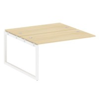 Metal System Quattro 5x5 50БО.ПРС-СП-2.3 (Акация лорка/Белый) Проходной наборный элемент рабочей станции на О-образном м/к