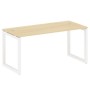 Metal System Quattro 5x5 50БО.СП-4 (Акация лорка/Белый) Стол письменный на О-образном м/к