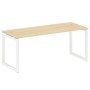 Metal System Quattro 5x5 50БО.СП-5 (Акация лорка/Белый) Стол письменный на О-образном м/к