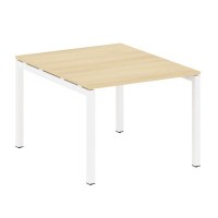 Metal System Quattro 5x5 50БП.ПРГ-1.1 (Акация лорка/Белый) Переговорный стол на П-образном м/к