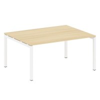 Metal System Quattro 5x5 50БП.ПРГ-1.4 (Акация лорка/Белый) Переговорный стол на П-образном м/к