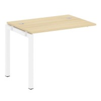 Metal System Quattro 5x5 50БП.ПРС-СП-1.1 (Акация лорка/Белый) Проходной наборный элемент рабочей станции на П-образном м/к