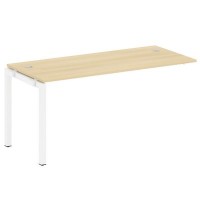 Metal System Quattro 5x5 50БП.ПРС-СП-1.4 (Акация лорка/Белый) Проходной наборный элемент рабочей станции на П-образном м/к