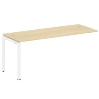 Metal System Quattro 5x5 50БП.ПРС-СП-1.5 (Акация лорка/Белый) Проходной наборный элемент рабочей станции на П-образном м/к