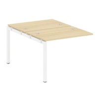 Metal System Quattro 5x5 50БП.ПРС-СП-2.1 (Акация лорка/Белый) Проходной наборный элемент рабочей станции на П-образном м/к