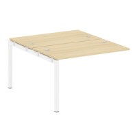 Metal System Quattro 5x5 50БП.ПРС-СП-2.2 (Акация лорка/Белый) Проходной наборный элемент рабочей станции на П-образном м/к