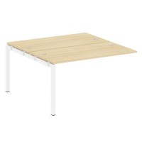 Metal System Quattro 5x5 50БП.ПРС-СП-2.3 (Акация лорка/Белый) Проходной наборный элемент рабочей станции на П-образном м/к