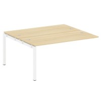 Metal System Quattro 5x5 50БП.ПРС-СП-2.4 (Акация лорка/Белый) Проходной наборный элемент рабочей станции на П-образном м/к