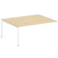 Metal System Quattro 5x5 50БП.ПРС-СП-2.5 (Акация лорка/Белый) Проходной наборный элемент рабочей станции на П-образном м/к