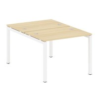 Metal System Quattro 5x5 50БП.РАС-СП-2.1 (Акация лорка/Белый) Рабочая станция на П-образном м/к