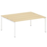 Metal System Quattro 5x5 50БП.РАС-СП-2.5 (Акация лорка/Белый) Рабочая станция на П-образном м/к