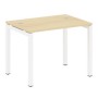 Metal System Quattro 5x5 50БП.СП-1 (Акация лорка/Белый) Стол письменный на П-образном м/к