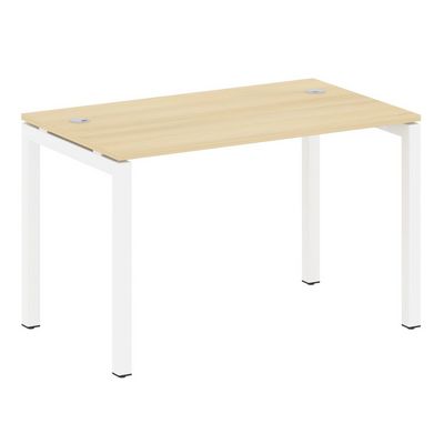 Metal System Quattro 5x5 50БП.СП-2 (Акация лорка/Белый) Стол письменный на П-образном м/к