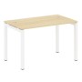 Metal System Quattro 5x5 50БП.СП-2 (Акация лорка/Белый) Стол письменный на П-образном м/к