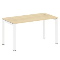 Metal System Quattro 5x5 50БП.СП-3 (Акация лорка/Белый) Стол письменный на П-образном м/к