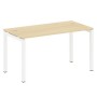 Metal System Quattro 5x5 50БП.СП-3 (Акация лорка/Белый) Стол письменный на П-образном м/к