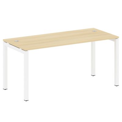 Metal System Quattro 5x5 50БП.СП-4 (Акация лорка/Белый) Стол письменный на П-образном м/к