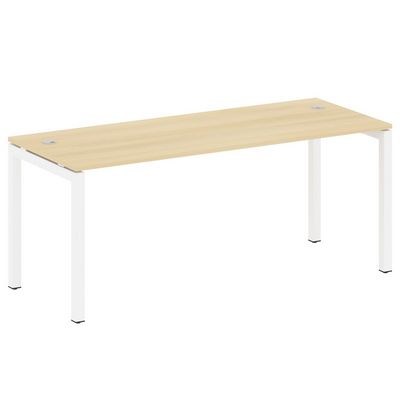 Metal System Quattro 5x5 50БП.СП-5 (Акация лорка/Белый) Стол письменный на П-образном м/к