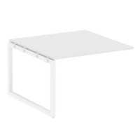 Metal System Quattro 5x5 50БО.ППРГ-2 (Белый/Белый) Проходной наборный элемент переговорного стола на О-образном м/к