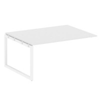 Metal System Quattro 5x5 50БО.ППРГ-4 (Белый/Белый) Проходной наборный элемент переговорного стола на О-образном м/к