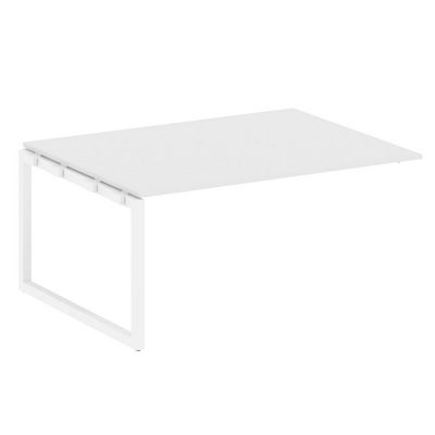 Metal System Quattro 5x5 50БО.ППРГ-4 (Белый/Белый) Проходной наборный элемент переговорного стола на О-образном м/к