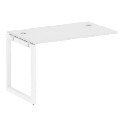 Metal System Quattro 5x5 50БО.ПРС-СП-1.2 (Белый/Белый) Проходной наборный элемент рабочей станции на О-образном м/к