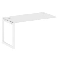 Metal System Quattro 5x5 50БО.ПРС-СП-1.3 (Белый/Белый) Проходной наборный элемент рабочей станции на О-образном м/к