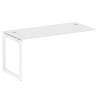 Metal System Quattro 5x5 50БО.ПРС-СП-1.4 (Белый/Белый) Проходной наборный элемент рабочей станции на О-образном м/к