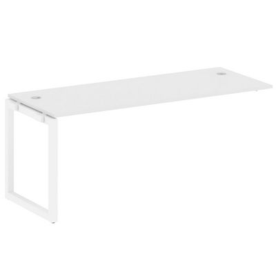 Metal System Quattro 5x5 50БО.ПРС-СП-1.5 (Белый/Белый) Проходной наборный элемент рабочей станции на О-образном м/к