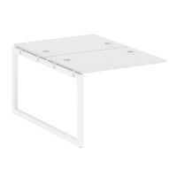 Metal System Quattro 5x5 50БО.ПРС-СП-2.1 (Белый/Белый) Проходной наборный элемент рабочей станции на О-образном м/к