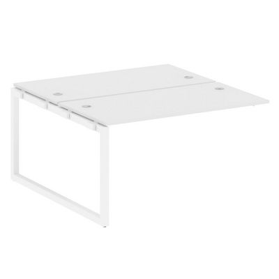 Metal System Quattro 5x5 50БО.ПРС-СП-2.3 (Белый/Белый) Проходной наборный элемент рабочей станции на О-образном м/к