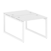 Metal System Quattro 5x5 50БО.РАС-СП-2.1 (Белый/Белый) Рабочая станция на О-образном м/к